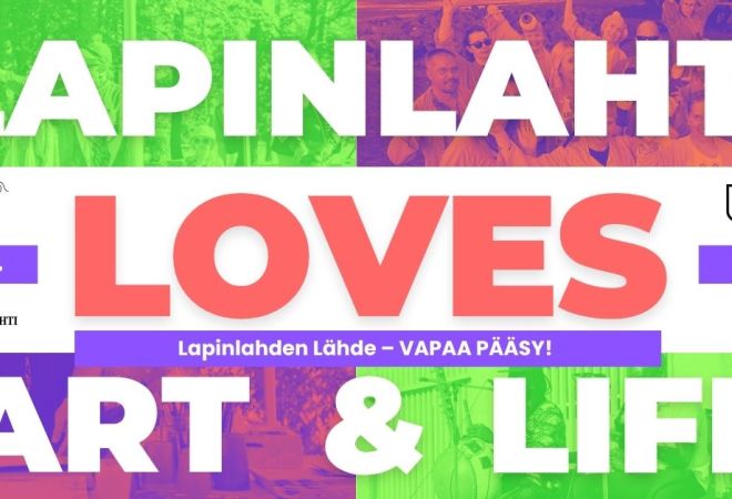 Lapinlahti Loves Art and Life -tapahtuman mainoskuva