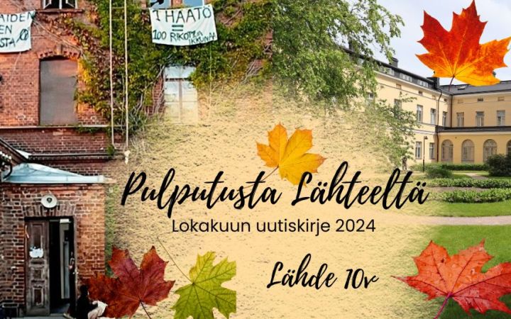 Kuvassa vanhaa ja uutta Lapinlahtea ja syksyistä koristelua.