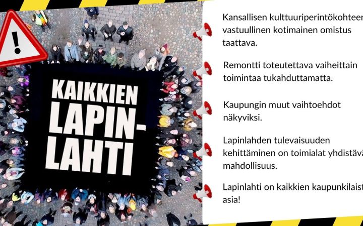 Lapinlahti-yhteisö hämmästelee ehdotusta luovuttaa enemmistöosuus elävästä kansallisesta kulttuuriperinnöstä yksityisellekiinteistösijoittajalle