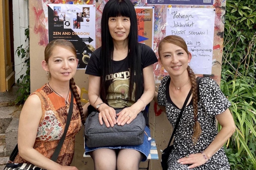 Kolme japanilaista: Ayumi Aalto, Yuki Klink ja Shihomi Homma