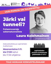Hieno puhujalisäys: Stansvikin metsäkiistan kautta tutuksi tulleen Lakiasiaintoimisto Maailman toimitusjohtaja OTM Laura Kolehmainen osallistuu maanantain 3.6. Järki vai tunneli? -keskustelutilaisuuteen Lapinlahden Lähteellä! 

Kolehmainen käsittelee maanantain puheenvuorossaan kirvelilattakoita ja luonnonsuojelulakia.

Lakiasiaintoimisto Maailma on voittoa tavoittelematon toimija, joka ajaa ympäristön ja ympäristöaktivistien asiaa oikeusteitse. Toiminnan tavoitteena on kasvattaa ympäristön painoarvoa oikeudessa strategisesti valittujen oikeudenkäyntien kautta.

Lakiasiaintoimiston ensimmäistä oikeudenkäyntiä, joka koski Stansvikin metsäkiistaa, on kuvattu historialliseksi ennakkotapaukseksi. Helsingin käräjäoikeus päätti, että aktivisteilla oli oikeus käyttää kansalaistottelemattomuutta lailla suojatun noron tuhoamisen estämiseksi.

Järki vai tunneli? – Puheenvuoroja Satamatunnelista maanantaina 3.11.2025
Auditorio, Lapinlahden päärakennus
Kahvitarjoilu klo 17:00
Ohjelma klo 17:30

Viimeiset hetket vaikuttaa Satamatunneliin ovat käsillä, sillä Helsingin kaupunkiympäristölautakunta päättää tunnelin asemakaavasta tiistaina 4.11.!

Tervetuloa Lapinlahteen kuuntelemaan asiantuntijoiden puheenvuoroja ja keskustelemaan satamatunnelista. Vielä voit vaikuttaa!