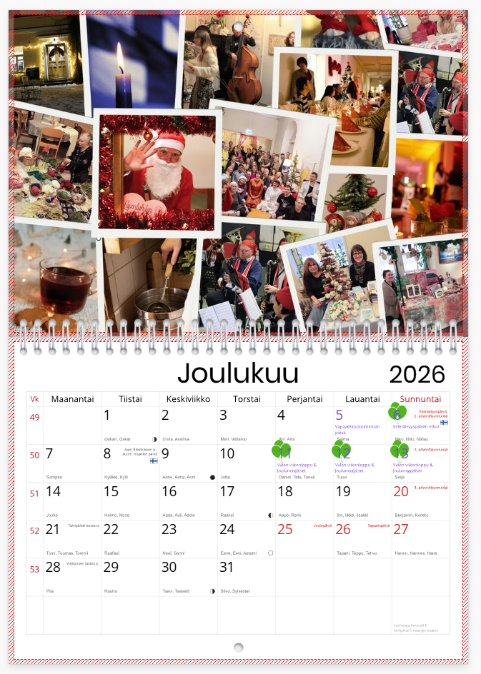 Lapinlahden Lähde vuosikalenteri 2026