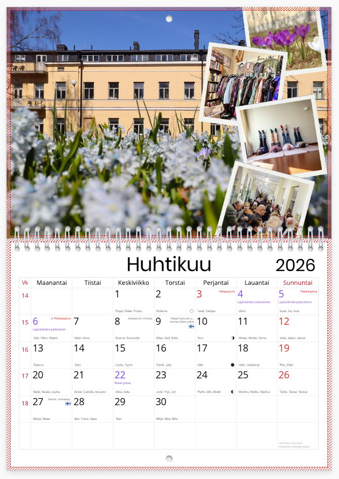 Lapinlahden Lähde vuosikalenteri 2026