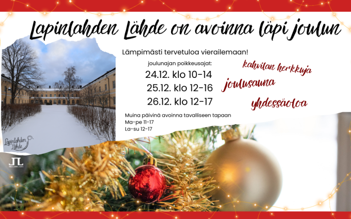 Luminen Lapinlahti ja joulupalloja