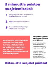 Satamatunnelista päätetään todennäköisesti tänään tiistaina klo 15:30 alkavassa kokouksessa!

Vielä ehdit vaikuttaa: kirjoita ajatuksesi lyhyesti päättäjille sähköpostilla! Mitä useampi kaupunkilainen ilmaisee vastustavansa tunnelia, sitä todennäköisempää puiston pelastuminen on. Turha jännittää – päättäjät ovat kaupunkilaisia kuten sinä ja minä.

Suuntaamme vaikuttamistamme päätöksen vaa’ankielipuolueeseen (SDP).

Kaupunkiympäristölautakunnan jäsenet ja varajäsenet:

johanna.laisaari@hel.fi
lh.jenni.hjelt@hel.fi
lh.sami.kuusela@hel.fi
lh.tuomas.harju@hel.fi

lh.kim.lehto@hel.fi
lh.eetu.ahonen@hel.fi
lh.johanna.forss-lahdesmaki@hel.fi
lh.anita.hellman@hel.fi

Kiitos Lapinlahden puiston puolesta!