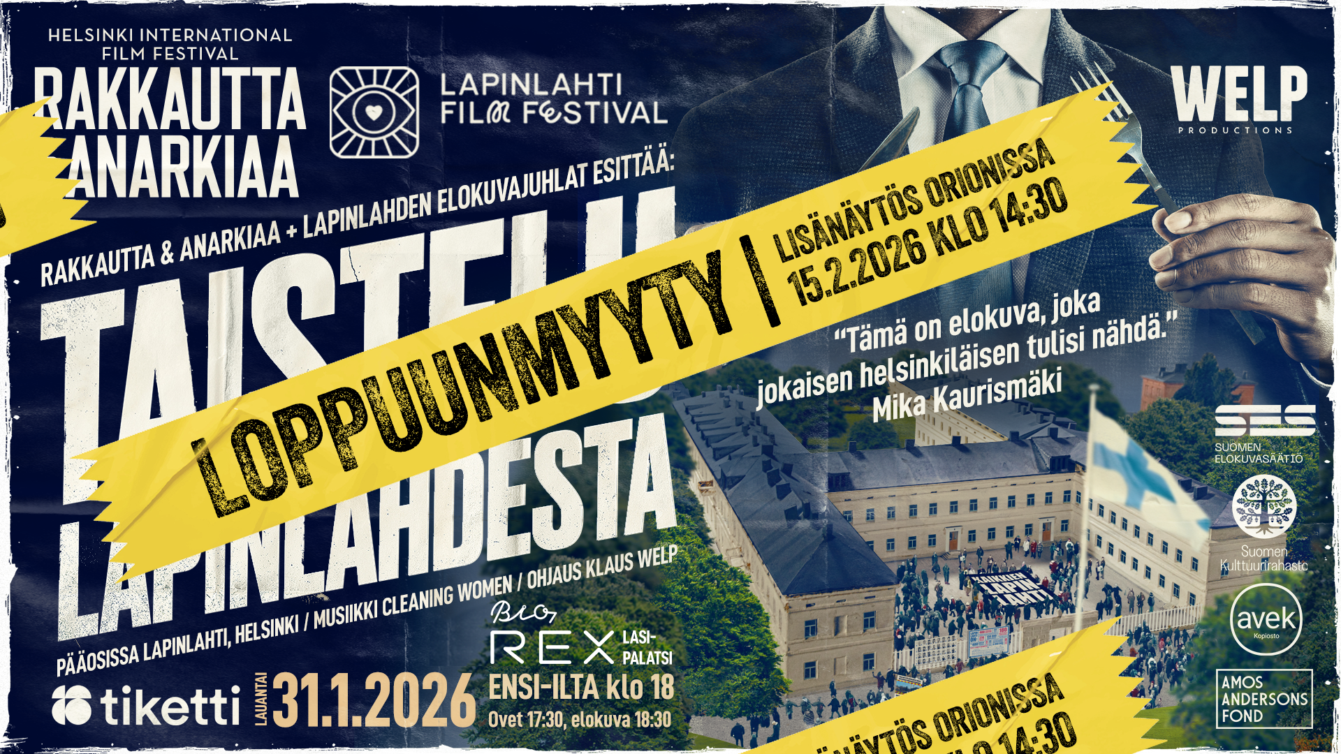 Taistelu Lapinlahdesta elokuva juliste