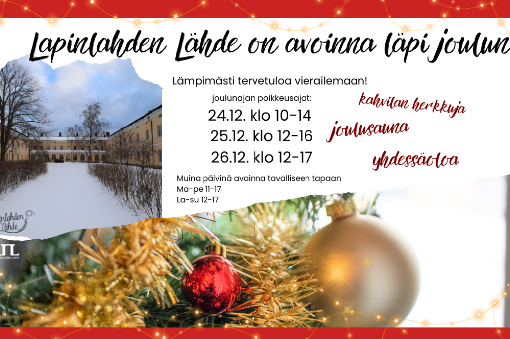 Luminen Lapinlahti ja joulupalloja