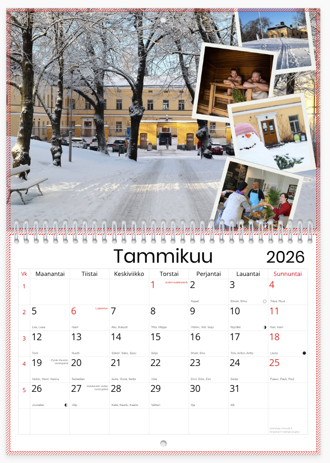 Lapinlahden Lähde vuosikalenteri 2026