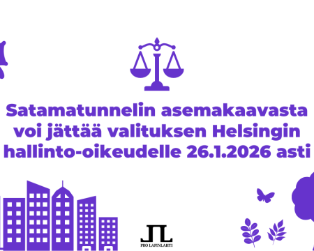 Onko päätös Satamatunnelista laillinen? Kunnallisvalituksen voi jättää 26.1. saakka