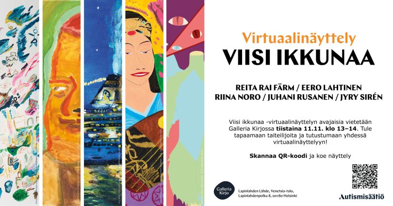 Viisi ikkunaa, Galleria Kirjo.