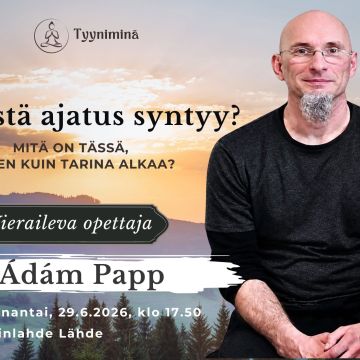 Kuva on tapahtuman mainoskuva, jossa on Ádám Papp.