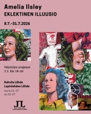 🌼Heinäkuu kutsuu Lapinlahden Lähteelle nauttimaan ihanasta miljööstä ja monipuolisista taidenäyttelyistä, jotka johdattavat historian, luonnon, fantasian, runouden, ajankohtaisten ilmiöiden sekä ihmisyyden moninaisten kokemusten äärelle. Näyttelyt ovat esillä Käytävägalleriassa ja sen välitilassa, Kahvila Lähteellä, Osasto5:ssä sekä Venetsia-talossa sijaitsevassa Galleria Kirjossa.
Lämpimästi tervetuloa inspiroitumaan💚
NÄYTTELYT:
Amelia Ilsley: Eklektinen Illuusio
8.–31.7.
Kahvila Lähde
Avoinna ma–la klo 11–17, su klo 12–17
Näyttely koostuu värikkäistä ja kerroksellisista akryylimaalauksista, joihin on yhdistetty myös kollaasielementtejä. Teosten aiheet ammentavat taiteilijan kulttuuritaustasta, kiinnostuksenkohteista ja hänen ihailemistaan kulttuureista. Suurin osa teoksista on syntynyt äidiksi tulemisen jälkeen, ja niihin välittyy uuden elämänvaiheen mukanaan tuoma innostus, energia ja ilo.
---
Matti Paasio: Viimeinen asema
4.7.–30.7.
Käytävägalleria, välitila
Avoinna ma–la klo 11–17, su klo 12–17
Näyttely tarkastelee Little Bighornin taistelua sekä Yhdysvaltain historiaa taiteilijan omintakeisen kuvakerronnan kautta. Historialliset tapahtumat, myytit ja mielikuvitus punoutuvat teoksissa yhteen uudenlaisiksi tulkinnoiksi.
---
Gloria Velasco: Viimeinen Eeden
Käytävägalleria 2.6.–29.7.
Lapinlahden Lähde
Avoinna ma–la klo 11–17, su klo 12–17
Viimeinen Eeden -näyttely ammentaa inspiraationsa myyttisestä paratiisista, jossa ihmiset, eläimet ja luonto elävät rinnakkain rauhassa ja harmoniassa. Teoksissa korostuvat lempeys, yhteys ja juhlan tuntu, kun ihmishahmot sulautuvat osaksi maisemia, kasveja ja eläimiä.
---
Autismisäätiön kesänäyttely: Kuvat puhuu
21.5.-2.8.
Galleria kirjo, Venetsia-talo
Avoinna la–su klo 12–16
Autismisäätiön kesänäyttelyssä avautuu neljä erilasta maailmaa: valtavat olennot, popkulttuurin hahmot, hiilellä piirretyt tilat ja muinainen todellisuus dinosauruksineen.
SAAVUTETTAVUUS
Lapinlahden päärakennuksen 1. kerrokseen on esteetön kulku Ruoholahden puoleisen sivuoven rampin kautta. Tarvittaessa työntekijät auttavat sinua mielellään💚