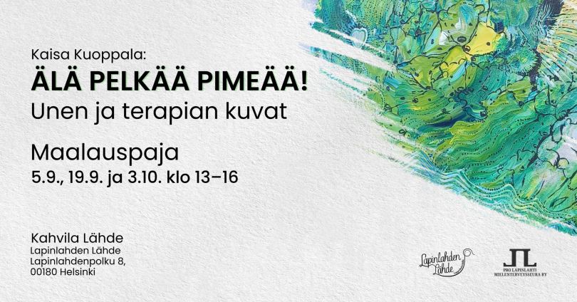 Kuva on Kaisa Kuoppalan maalauspajan mainoskuva