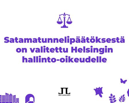 Satamatunnelipäätöksestä on valitettu hallinto-oikeudelle