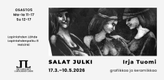 Salat julki -näyttely Irja Tuomi 17.3.-10.5.2026
