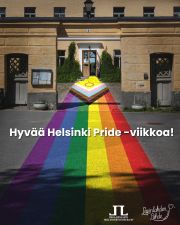 (FI/EN) Hyvää Pride-viikkoa Lapinlahden Lähteeltä – ja tervetuloa lauantaina Lappari-seuraan Pride-kulkueeseen!
Olemme nostaneet salkoon sateenkaarilipun, sillä Lapinlahden Lähteellä uskomme, että jokaisella on oikeus tulla kohdatuksi omana itsenään – arvostettuna, hyväksyttynä ja tervetulleena.
Pride muistuttaa meitä siitä, kuinka tärkeää on rakentaa yhteisöjä, joissa moninaisuus nähdään rikkautena ja jossa jokainen voi tuntea kuuluvansa joukkoon. Lähteellä erilaiset ihmiset kohtaavat ja tarinoita ja kokemuksia jaetaan turvallisessa, avoimessa ja lämminhenkisessä ympäristössä.
Toiminnan keskiössä on ajatus "Kaikkien Lapinlahdesta" – paikasta, jossa jokainen on tervetullut.
Tervetuloa myös kanssamme Pride-kulkueeseen! Tapaamme la 27.6. klo 12 Vuorikadun ja Yliopistonkadun kulmassa. Siirrymme siitä kohti Senaatintoria. Mukaan saa liittyä myös reitin varrelta.
Toivotamme kaikille iloista, värikästä ja yhteisöllistä Pride-viikkoa! 🌈✨
#Pride2026 #KaikkienLapinlahti
--
Happy Pride Week from Lapinlahden Lähde – and welcome to join the Lappari community at the Pride Parade on Saturday!
We have raised the rainbow flag, because at Lapinlahden Lähde we believe that everyone has the right to be seen and accepted as their authentic self – valued, respected, and welcome.
Pride reminds us of the importance of building communities where diversity is celebrated as a strength and where everyone can feel that they belong. Here people from all walks of life come together to share stories and experiences in a safe, open, and welcoming environment.
At the heart of our work is the idea of “Lapinlahti for Everyone” – a place where everyone is welcome.
You are also warmly invited to join us at the Pride Parade! We will meet on Sat, June 27 at 12:00 noon at the corner of Vuorikatu and Yliopistonkatu. From there, we will walk towards Senate Square. You are also welcome to join us along the route.
We wish everyone a joyful, colourful, and community-filled Pride Week! 🌈✨
