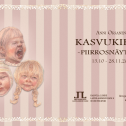 Kuva on Kasvukipuja-näyttelyn mainoskuva, jossa on tietoa näyttelystä ja pari piirrosta.