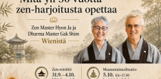 Mitä yli 50 vuotta meditaatioharjoitusta voi opettaa elämästä? -tapahtuman mainoskuva