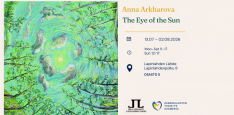 Kuva on The Eye of the Sun -näyttelyn mainoskuva