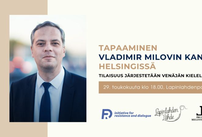 Tapaaminen Milovin kanssa 29.5.2026