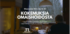 Kokemuksia omaishoidosta 20.4. klo 16-18 Auditoriossa.