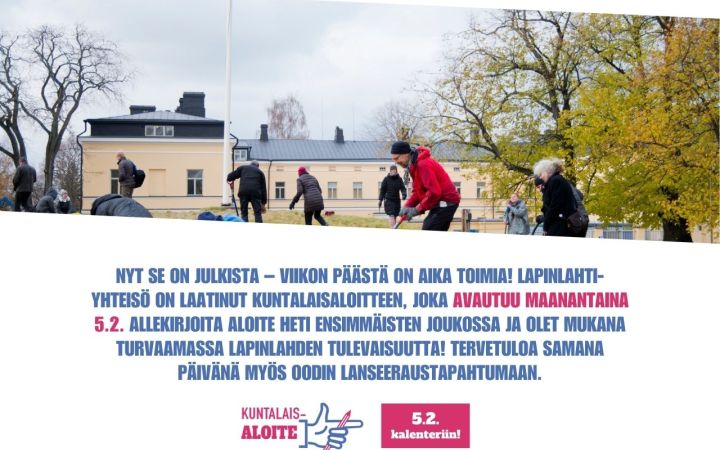 Lapinlahti Kuntalaisaloite kampanjakuva