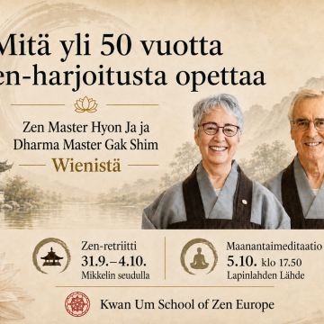 Mitä yli 50 vuotta meditaatioharjoitusta voi opettaa elämästä? -tapahtuman mainoskuva