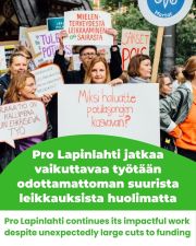 (Eng below) Pro Lapinlahti mielenterveysseura ry:hyn kohdistuvat mittavat rahoitusleikkaukset, jotka vaikeuttavat toimintaamme. Niistä huolimatta jatkamme yksinäisyyden vähentämistä ja mielen hyvinvoinnin vahvistamista kulttuurin ja matalan kynnyksen yhteisöllisen toiminnan avulla. 💚

➡️Lue koko juttu blogistamme Lapinlahden Lähteen verkkosivuilta.

Pro Lapinlahti Mental Health Association is facing significant funding cuts, which are challenging our work. Despite this, we will continue to reduce loneliness and strengthen mental well-being through culture and low-threshold social activities. 💚

➡️Read the whole post on our blog on Lapinlahden Lähde website.