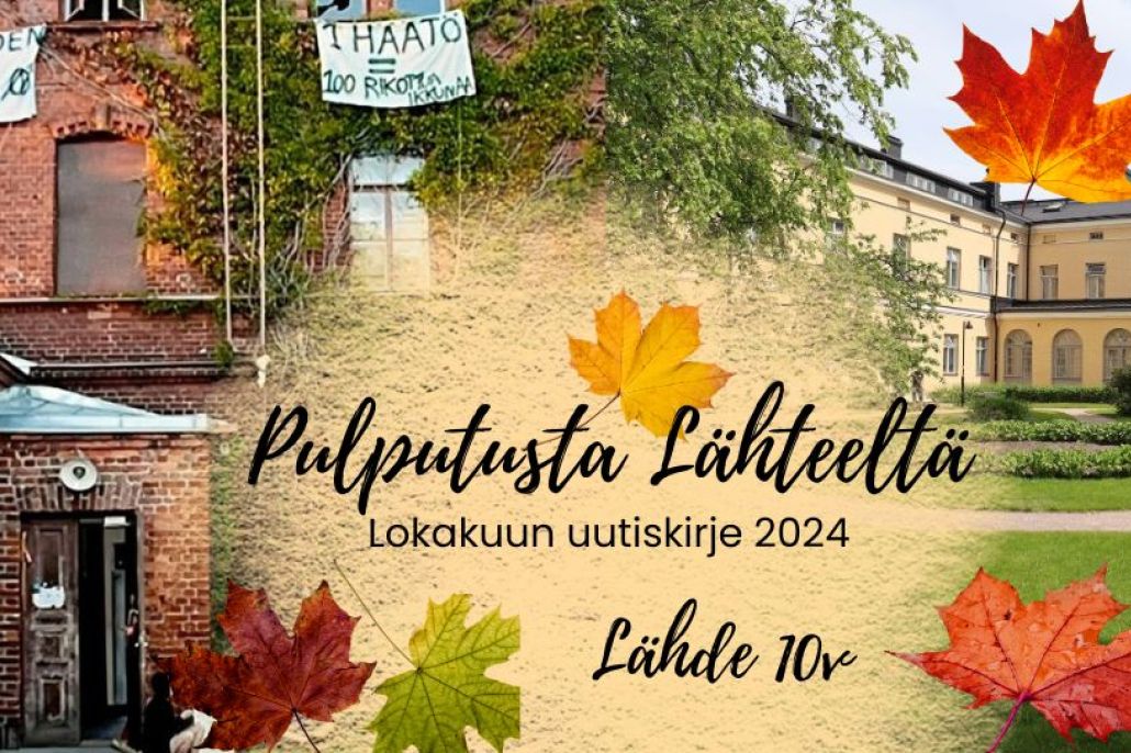 Kuvassa vanhaa ja uutta Lapinlahtea ja syksyistä koristelua.