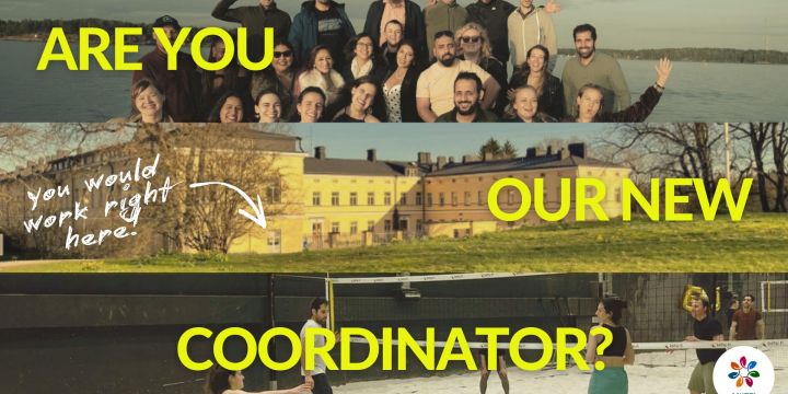 ihmisiä ja työpaikkailmoitus