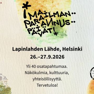 Kuva on Maailmanaparannuspäivien mainoskuva