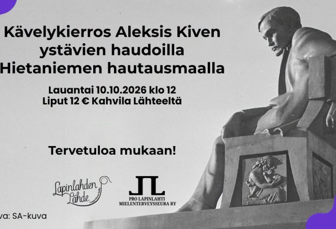 Aleksis Kiven patsas.