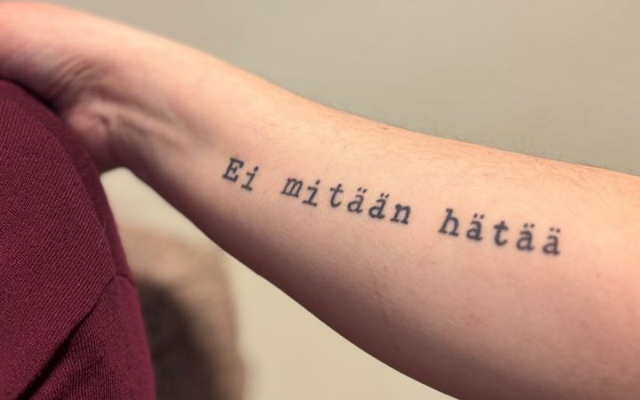 tatuoitu käsivarsi
