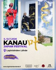 Tule KANAU Japan Festival -tapahtumaan 5.–12. heinäkuuta! Viikon aikana Lapinlahdessa järjestetään lukuisia Japani-aiheisia tapahtumia, työpajoja ja esityksiä. Luvassa on muun muassa toivelohikäärmeiden luomista, japanilaista nykytanssia ja japanilaista taidetta esittelevä näyttely Omenapuutalossa.
Tutustu tarkempaan ohjelmaan Facebook- tai verkkosivuillamme. Huom. osa työpajoista on maksullisia. Tervetuloa mukaan!
#KaikkienLapinlahti