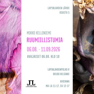 Kuva on Ruumiillistumia-näyttelyn mainoskuva.