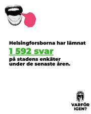 Visste du att Helsingfors stad har samlat in invånarnas åsikter om planerna för byggnaderna i Lappviken under åren 2020, 2022 och 2023?
I KerroKantasi-enkäterna fick invånarna uttrycka sina åsikter fritt i stället för att svara ja eller nej.
Vi analyserade svaren i enkäten från 2022. Det som efterfrågades mest var medborgar- och kulturverksamhet (40 % av svaren), ansvarsfull kommersiell verksamhet i form av kafé- och restaurangverksamhet, småskalig hostellverksamhet och uthyrning av arbetslokaler (38 %) samt verksamhet inom psykisk hälsa och välbefinnande (29 %).
Verksamhet som liknar den nuvarande fick stöd i ungefär en tredjedel av svaren (34 %), medan 6 % av svaren uttryckte motstånd.
Mänskliga värden, såsom en accepterande atmosfär och hänsyn till personer i utsatta situationer, framhölls i nästan vartannat svar (42 %).
Endast i ett fåtal svar (0,01 %) uttrycktes en önskan om att ägandet av området skulle överföras till ett vinstdrivande företag.
Varför fästs inte större vikt vid dessa resultat i stadens preliminära plan? Vad innebär detta för helsingforsbornas möjligheter att påverka stadens beslut i ett bredare perspektiv? Varför är Helsingfors stad beredd att genom sitt agerande riskera att undergräva invånarnas förtroende för beslutsfattandet?
Enligt § 22 i kommunallagen måste möjligheter till delaktighet som erbjuds kommuninvånarna vara verkningsfulla. Ett skenbart samråd räcker alltså inte. Man måste också lyssna på invånarna.
Berätta det för de politiska beslutsfattarna redan i dag med hjälp av de instruktioner som finns på webbplatsen.
Tack för att du är med och försvarar den lokala demokratin!
#AllasLappviken