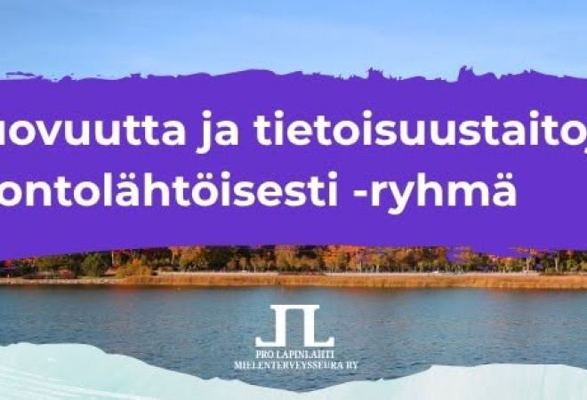 Kuva on Luovuutta ja tietotaitoisuutta luontolähtöisesti -ryhmän mainoskuva