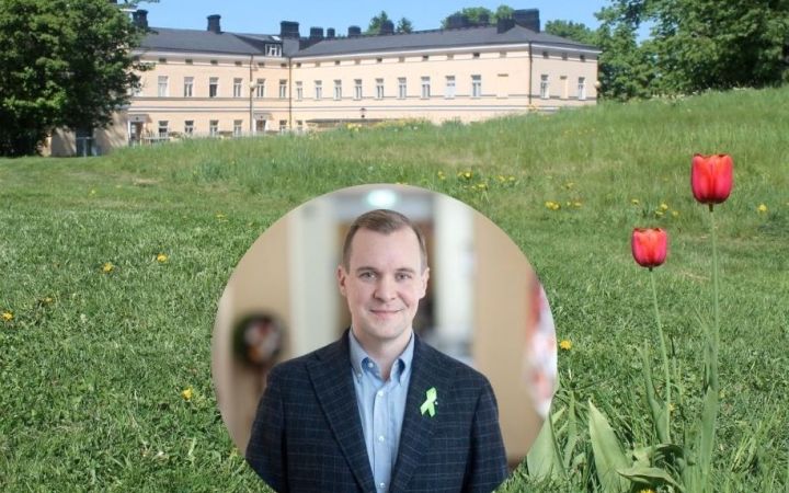 Kuvassa Lapinlahden rakennus ja toimitusjohtaja Ville Pellinen.