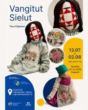 🌼Heinäkuu kutsuu Lapinlahden Lähteelle nauttimaan ihanasta miljööstä ja monipuolisista taidenäyttelyistä, jotka johdattavat luonnon, fantasian, runouden, ajankohtaisten ilmiöiden sekä ihmisyyden moninaisten kokemusten äärelle. Näyttelyt ovat esillä Käytävägalleriassa ja sen välitilassa, Osasto5:ssä, Kahvilassa sekä Venetsia-talossa sijaitsevassa Galleria Kirjossa.
Lämpimästi tervetuloa inspiroitumaan💚
NÄYTTELYT:
Taru Kilpinen: Vangitut sielut
13.7.–12.8.
Osasto5, 1.krs
Avoinna ma–la klo 11–17, su klo 12–17
Fångna själar (Vangitut sielut) käsittelee Venäjän hyökkäyssodan vaikutuksia ukrainalaisiin lapsiin ja nuoriin. Installaatio nostaa esiin pakkosiirrot sekä niiden inhimilliset ja identiteettiin ulottuvat seuraukset.
---
Anna Arkharova: The Eye of the Sun
13.7.–2.8.
Osasto5, 1.krs
Avoinna ma–la klo 11–17, su klo 12–17
10 öljypastelliteosta, joissa maisemat, ihmiset ja luonto kiertyvät saman keskipisteen ympärille. Teoksia yhdistää ajatus jaetusta maailmasta ja jokaisen omasta, koskemattomasta sisäisestä kokemuksesta.
---
Amelia Ilsley: Eklektinen Illuusio
8.–31.7.
Kahvila Lähde
Avoinna ma–la klo 11–17, su klo 12–17
Värikkäät akryylimaalaukset ja kollaasielementit muodostavat kerroksellisia teoksia, joiden inspiraationa ovat taiteilijan kulttuuritausta, kiinnostuksen kohteet sekä äitiyden tuoma ilo ja energia.
---
Matti Paasio: Viimeinen asema
4.7.–30.7.
Käytävägalleria, välitila
Näyttely tarkastelee Little Bighornin taistelua sekä Yhdysvaltain historiaa taiteilijan omintakeisen kuvakerronnan kautta. Historialliset tapahtumat, myytit ja mielikuvitus punoutuvat teoksissa yhteen uudenlaisiksi tulkinnoiksi.
---
Gloria Velasco: Viimeinen Eeden
Käytävägalleria 2.6.–29.7.
Avoinna ma–la klo 11–17, su klo 12–17
---
Autismisäätiön kesänäyttely: Kuvat puhuu
21.5.–2.8.
Galleria kirjo, Venetsia-talo
Avoinna la–su klo 12–16
Autismisäätiön näyttelyssä avautuu 4 erilaista maailmaa: valtavat olennot, popkulttuurin hahmot, hiilellä piirretyt tilat ja muinainen todellisuus dinosauruksineen.
SAAVUTETTAVUUS
Lapinlahden päärakennuksen 1. kerrokseen on esteetön kulku Ruoholahden puoleisen sivuoven rampin kautta. Tarvittaessa työntekijät auttavat sinua mielellään💚