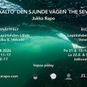 Kuva on Seitsemäs aalto -näyttelyn mainoskuva, jossa tiedot näyttelystä
